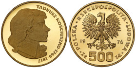 Polish Gold Coins since 1945
POLSKA / POLAND / POLEN / POLOGNE / POLSKO

PRL 500 złotych 1976 Tadeusz Kościuszko 

Pierwsza złota moneta kolekcjo...