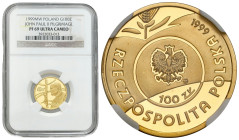 Polish Gold Coins since 1945
POLSKA / POLAND / POLEN / POLOGNE / POLSKO

III RP. 100 złotych 1999 Jan Paweł II Papież Pielgrzym NGC PF70 ULTRA CAME...