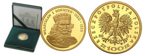 Polish Gold Coins since 1945
POLSKA / POLAND / POLEN / POLOGNE / POLSKO

III RP 100 złotych 2001 Władysław I Łokietek 

Moneta w oryginalnym ziel...