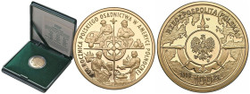 Polish Gold Coins since 1945
POLSKA / POLAND / POLEN / POLOGNE / POLSKO

III RP. 100 złotych 2008 Osadnictwo w Ameryce Północnej 

Moneta w orygi...