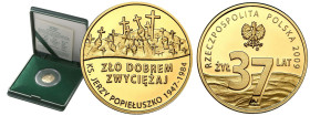 Polish Gold Coins since 1945
POLSKA / POLAND / POLEN / POLOGNE / POLSKO

III RP. 37 złotych 2009 ks. Jerzy Popiełuszko 

Moneta w oryginalnym zie...