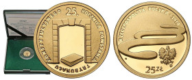 Polish Gold Coins since 1945
POLSKA / POLAND / POLEN / POLOGNE / POLSKO

III RP. 25 złotych 2010 Trybunał Konstytucyjny 

Moneta w oryginalnym zi...