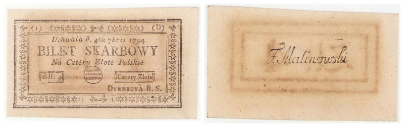 Polish Banknotes - Kosciuszko Insurrection Collection
POLSKA / POLAND / POLEN /...