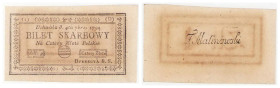 Polish Banknotes - Kosciuszko Insurrection Collection
POLSKA / POLAND / POLEN / POLOGNE / POLSKO

Insurekcja Kościuszkowska 4 złote / zlote 1794 se...