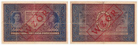 Polish banknotes 1916 - 1948
POLSKA / POLAND / POLEN / POLOGNE / POLSKO

5.000 marek polskich 1920, seria II seria A 

Numeracja 123,456, &nbsp;c...