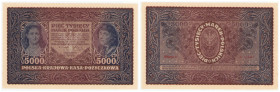 Polish banknotes 1916 - 1948
POLSKA / POLAND / POLEN / POLOGNE / POLSKO

5.000 marek polskich 1920 seria III-Z 

Ślad po spinaczu.&nbsp;

Condi...