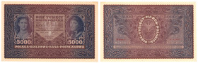 Polish banknotes 1916 - 1948
POLSKA / POLAND / POLEN / POLOGNE / POLSKO

5.000 marek polskich 1920 seria III-Z 

&nbsp;Złamane i ugięte rogi.&nbs...