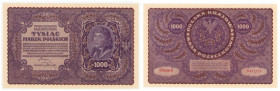 Polish banknotes 1916 - 1948
POLSKA / POLAND / POLEN / POLOGNE / POLSKO

 1.000 marek polskich 1919, seria II-K 

Pięknie zachowany banknot.

C...