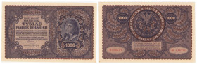 Polish banknotes 1916 - 1948
POLSKA / POLAND / POLEN / POLOGNE / POLSKO

1.000 marek polskich 1919 seria III-AT 

Ślad po spinaczu, rdzawe plamki...