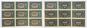 Polish banknotes 1916 - 1948
POLSKA / POLAND / POLEN / POLOGNE / POLSKO

10 marek polskich 1919, zestaw 9 sztuk 

W zestawie trzy banknoty z kole...