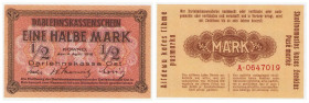 Polish banknotes 1916 - 1948
POLSKA / POLAND / POLEN / POLOGNE / POLSKO

OST. 1/2 marki 1918 Kowno seria B 

Drobne zagniecenia.&nbsp;

Conditi...