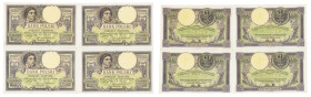 Polish banknotes 1916 - 1948
POLSKA / POLAND / POLEN / POLOGNE / POLSKO

500 złotych / zlotych 1919 seria A, zestaw 4 sztuk 

Złamane w pionie.
...