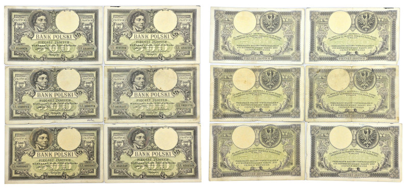 Polish banknotes 1916 - 1948
POLSKA / POLAND / POLEN / POLOGNE / POLSKO

500 ...