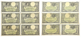 Polish banknotes 1916 - 1948
POLSKA / POLAND / POLEN / POLOGNE / POLSKO

500 złotych / zlotych 1919 seria A, zestaw 6 sztuk 

Obiegowe egzemplarz...