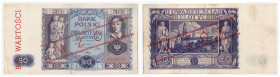 Polish banknotes 1916 - 1948
POLSKA / POLAND / POLEN / POLOGNE / POLSKO

WZÓR 20 złotych / zlotych 1932 seria BV 

Czerwony ukośny nadruk WZÓR po...