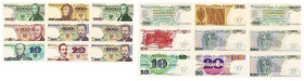 Polish banknotes - PRL and III RP
POLSKA / POLAND / POLEN / POLOGNE / POLSKO

10 - 5.000 złotych / zlotych 1982-1988 RÓŻNE SERIE - 9 sztuk 

W ze...
