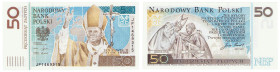 Polish banknotes - PRL and III RP
POLSKA / POLAND / POLEN / POLOGNE / POLSKO

50 złotych / zlotych 2006 Papież Jan Paweł II 

Emisyjny stan zacho...