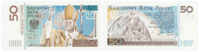 Polish banknotes - PRL and III RP
POLSKA / POLAND / POLEN / POLOGNE / POLSKO

Banknot 50 złotych / zlotych 2005 Jan Paweł II - UNC 

Pierwszy ban...