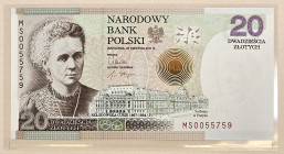 Polish banknotes - PRL and III RP
POLSKA / POLAND / POLEN / POLOGNE / POLSKO

III RP. 20 złotych / zlotych 2011 Maria Skłodowska-Curie 

Banknot ...