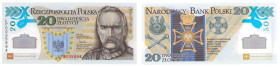 Polish banknotes - PRL and III RP
POLSKA / POLAND / POLEN / POLOGNE / POLSKO

20 złotych / zlotych 2014, Józef Piłsudski - RZADSZE 

Emisyjny sta...