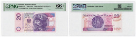 Polish banknotes - PRL and III RP
POLSKA / POLAND / POLEN / POLOGNE / POLSKO

20 złotych / zlotych 1994 seria zastępcza AA, PMG 66 EPQ 

Rzadka s...