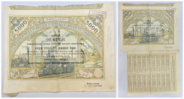 Securities - Vouchers, Shares and Bonds
POLSKA / POLAND / POLEN / POLOGNE / POLSKO

 Warszawska Spółka Akcyjna Budowy Parowozów. 10 akcji na 5.000 ...
