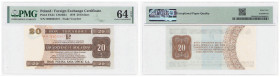 Securities - Vouchers, Shares and Bonds
POLSKA / POLAND / POLEN / POLOGNE / POLSKO

Bank PKO S.A. Bon na 20 dolarów 1979 seria HH , PMG 64 EPQ 

...