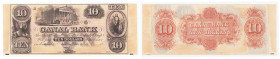 Foreign banknotes
USA, Louisiana - Canal Bank New Orleans. 10 dollars 18.. New Orleans, series B 

Lata 50-te XIX wieku. Banknot bez numeracji ani ...