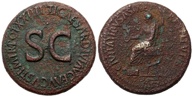 Ancient coins: Roman Empire (Rome)
Roman Empire, Sestertius Tiberius 14 - 37 AD...