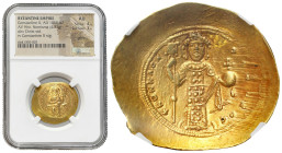 Coins of Byzantium, Sassanids, Celts
Byzantium, Histamenon Nomisma, Constantine X Doukas (1059-1067), Constantinople NGC AU 4/5 3/5 
AW: Chrystus w ...