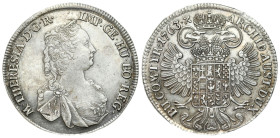 Austria
Austria. Maria Theresa (1740-1780). Half Thaler 1763, Vienna 
AW: Popiersie w prawo, wokoło napis
RW: Dwugłowy Orzeł pod koroną, wokoło nap...