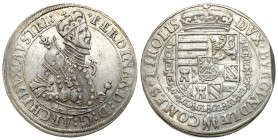 Austria
Austria. Ferdinand II (1564-1595). Thaler undated, Hall 

Resztki połysku w tle, końcówka blachy.

Details: 28,47 g Ag 
Condition: 2-/3+...