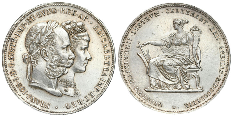 Austria
Austria, Franz Joseph I (1848-1916). 2 guilders 1879, Vienna 

Moneta...
