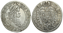 Austria
Austria, Leopold I. 15 kreuzer 1664, Vienna 

Resztki połysku, patyna.

Details: 6,09 g Ag 
Condition: 2-/3+ (EF-/VF+) 
Literature: Her...