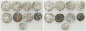 Austria
Austria, Germany, Silesia, Hungary. 1 to 4 kreuzer, polpiura, set of 9 coins, silver 

Pozycje w różnych stanach zachowania.W zestawie ciek...