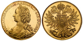 Austria
Austria. Medal size 2 Ducat (Dukaten) with Maria Theresa, gold 

Pięknie zachowane. Stemple lustrzane.

Details: 7 g Au .986 
Condition:...