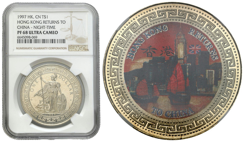 China and Hong Kong
Hong Kong. Dollar 1997 Return to China NGC PF68 ULTRA CAMEO...