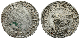 Denmark
Denmark. Christian IV (15881648). 1 mark 1617 

Ładnie zachowane. Miejscowy osad.Znak menniczy: trójlistny kwiatek

Details: 8,53 g Ag 
...