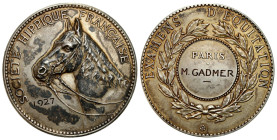 France
France. Medal 1927, Paris - French Equestrian Society, silver 

Przyzwoicie zachowany, patyna.

Details: 38,43 g Ag 41 mm
Condition: 2-/3...