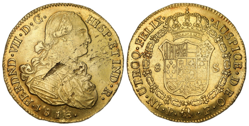 Columbia
Colombia. Fernando VII (1808-1833). 8 Escudos, 1816 FM, Popay??n 

W...