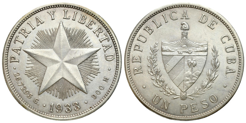 Cuba
Cuba. 1 Peso 1933, Philadelphia 

Ładnie zachowane, resztki połysku.

...