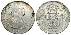 Mexico
Mexico. Charles IV (17881808). 8 reals 1801 FT 

Połysk w tle, skaleczenia na awersie.

Details: 27,01 g Ag 
Condition: 3+ (VF+) 
Litera...