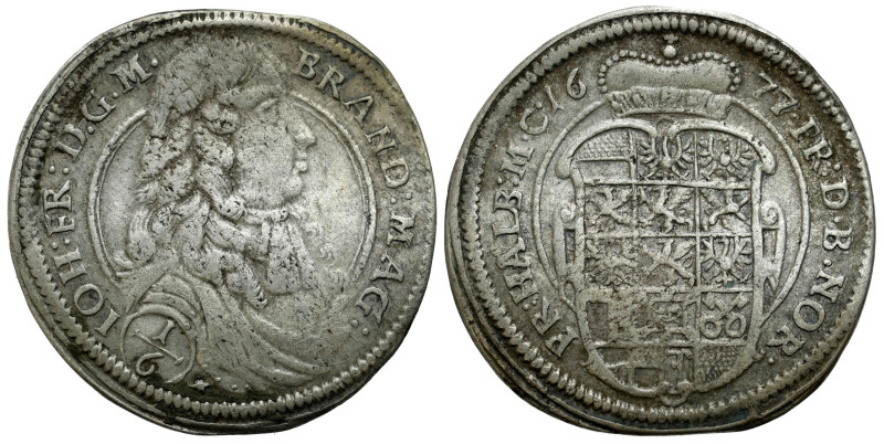 Germany
Germany, Brandenburg-Ansbach. John Frederick (16671686). 1/6 Thaler (Th...