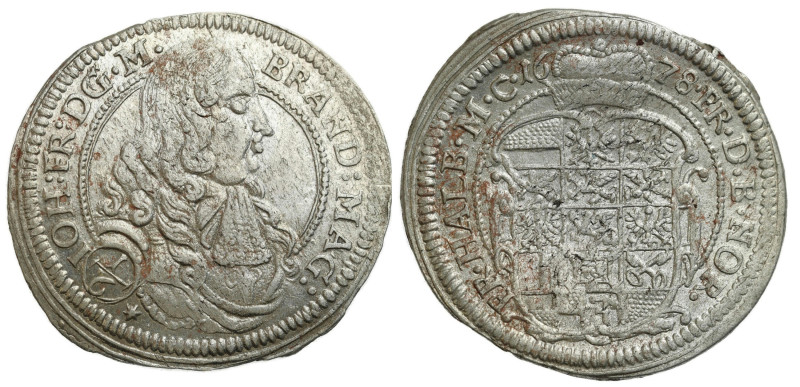 Germany
Germany, Brandenburg-Ansbach. John Frederick (16671686). 1/6 Thaler (Th...