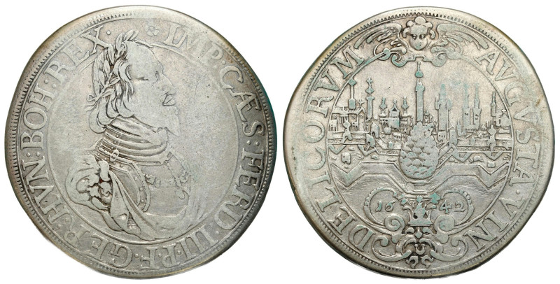 Germany
Germany. Ferdinand III (16371657). Thaler (Thaler) 1642, Augsburg 

W...