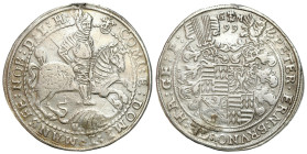 Germany
Germany, Mansfeld. Peter Ernest I, Bruno II, Gebhard VIII, John George IV (15871601). Thaler 1599 GM, Einsleben 

Ślad po zawieszce na godz...