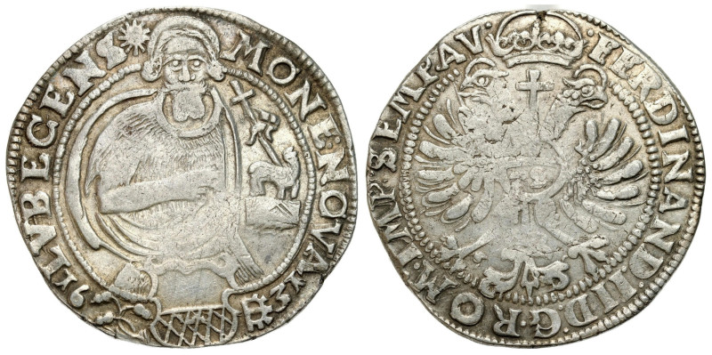 Germany
Germany, Lbeck. Ferdinand II (16191637). Thaler 1631 - RARE 
AW: Św. J...