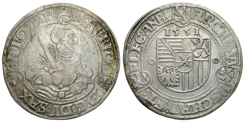 Germany
Germany, Saxony. Maurice (1547-1553). Thaler 1551, Annaberg - RARE 

...