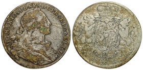 Germany
Germany, Bavaria. Maximilian III Joseph (17451777), Thaler (Thaler) 1755, Munich 

Ślady długiego obiegu. Graffiti.&nbsp;

Details: 27,76...