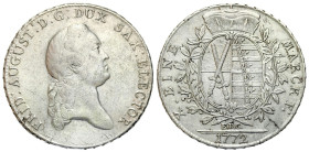 Germany
Germany, Saxony. Frederick Augustus III (17631806). Thaler (Thaler) 1772 EDC, Dresden 

Przyzwoicie zachowany egzemplarz.&nbsp;

Details:...